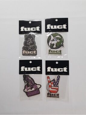 Lot Of 4 FUCT Air Fresheners Skunk Weed, FTW Finger, Bear & Bong Pipe - ALL NEW